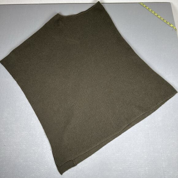 360Cashmere one size knit asymmetric cashmere poncho sweater cape #45117 - Picture 4 of 5